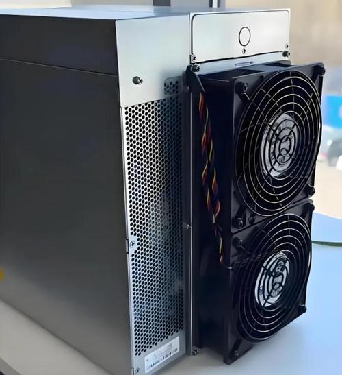 A close-up of a miner adjusting settings on a mining rig, with a focus on the technical aspects