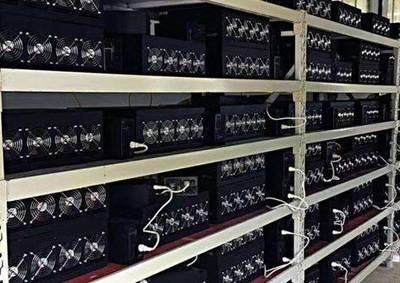 An expansive mining farm illustrating the scale and security of modern hosting environments