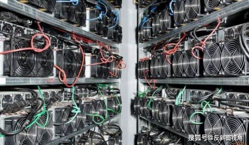 High-performance GPU mining rig setup in a modern mining farm